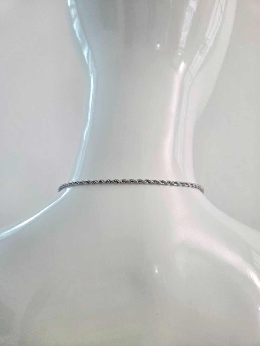 Stainless Steel Coffee Bean Charm T-Bar Necklace Minimalist Dainty Silver Chain - Picture 11 of 12